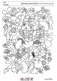 Doodle boyama sayfaları